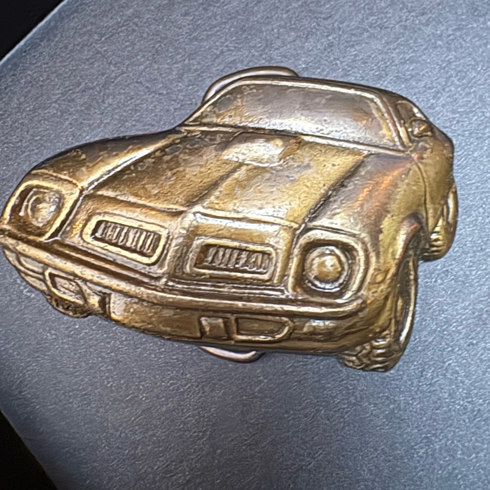 Brass Car Shaped Belt Buckle